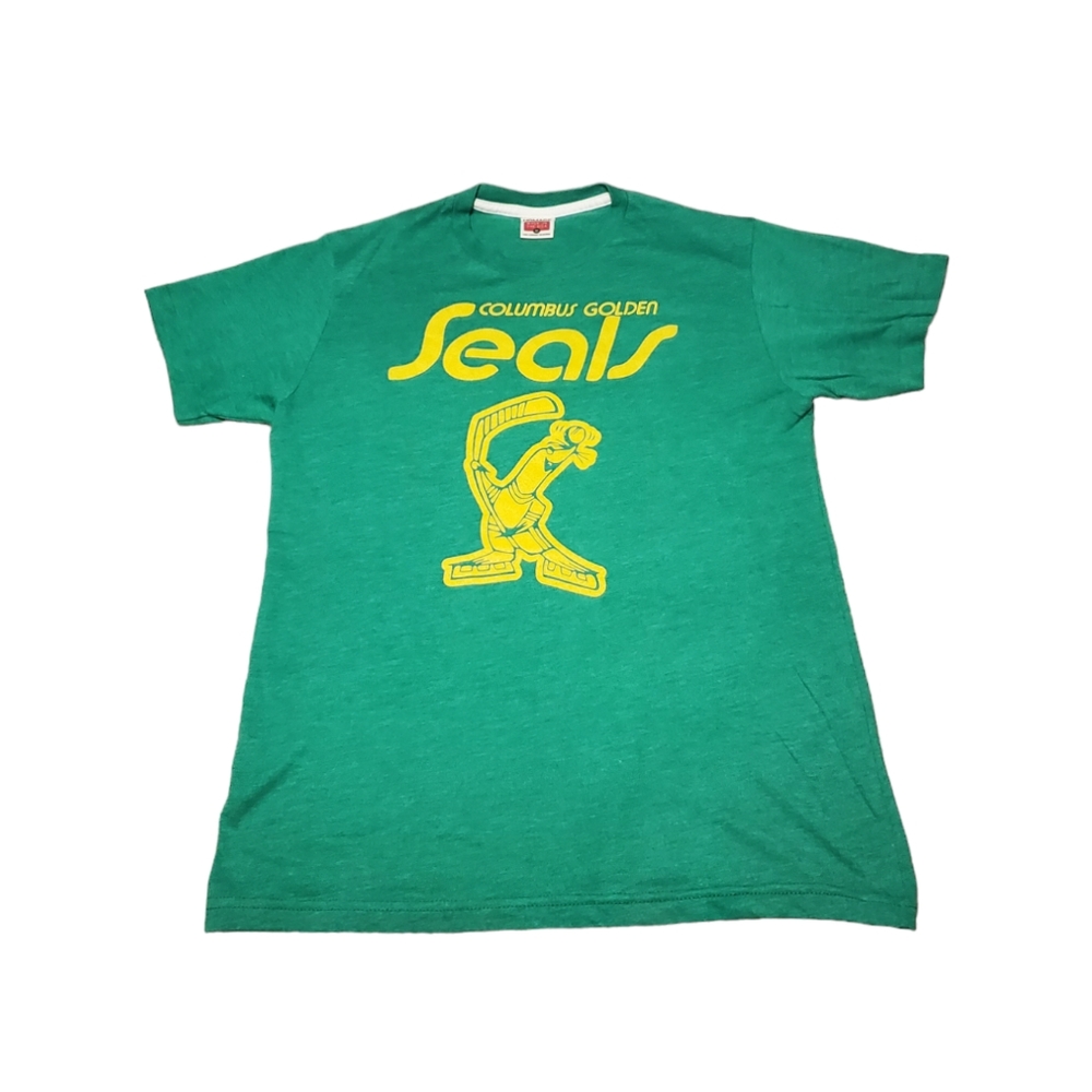 Old School Homage Columbus Golden Seals tee